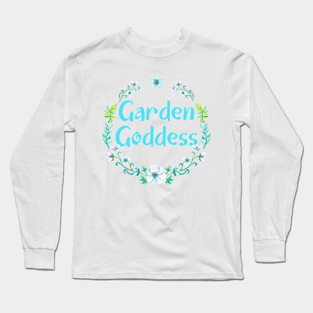 Garden Goddess Long Sleeve T-Shirt by CeeGunn